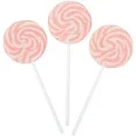 RBBZ Party Pink Swirl Lollipops