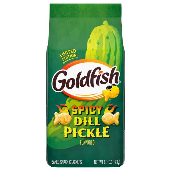 Goldfish Spicy Dill Pickle Flavored Crackers