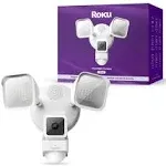 Roku Floodlight Camera - 1080p HD, Motion Detection, White CF10005