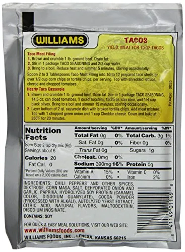 Williams Seasoning Taco