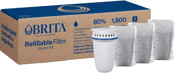 Brita Refillable Filter Starter Kit 3pk