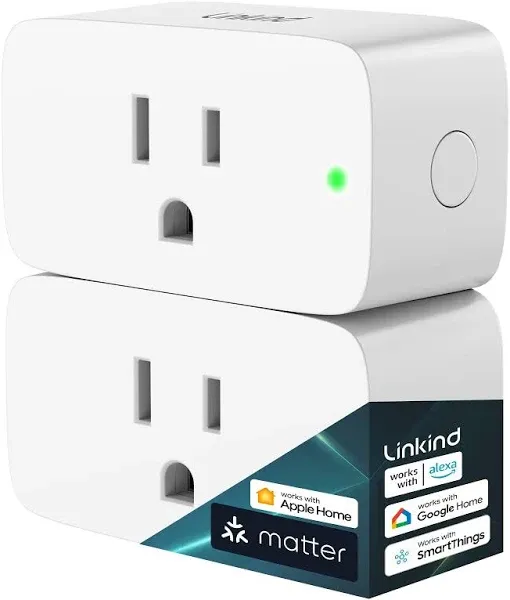 Linkind Matter Version Smart Plug 2 Packs