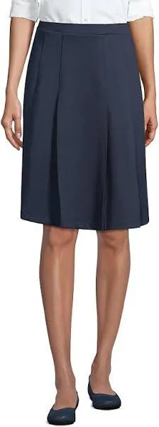 Lands' End Women's Ponte Pleat Skirt