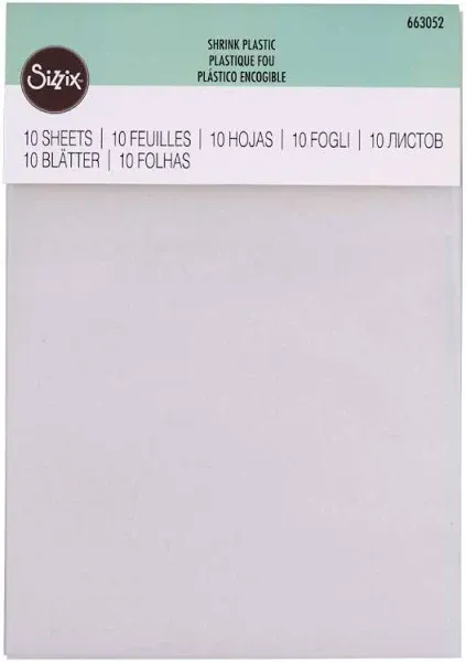 Sizzix Shrink Plastic 8.25&#034;X11.75&#034;-1<wbr/>0/Pkg S663052