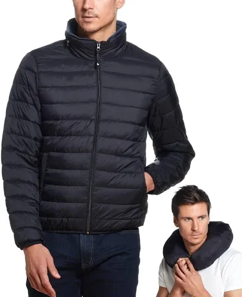 Weatherproof
Men's Packable Neck Pillow Zip-Front Quilted Jacket