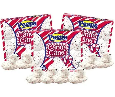 Peeps Candy Cane Marshmallow Chicks