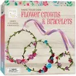 Hapinest Make Your Own Flower Crown Kit and Bracelet Craft Kit