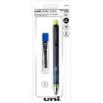 Uni-Ball Kurutoga Mechanical Pencil, 0.7 mm, HB (#2), Black Lead, Black/Green Barrel