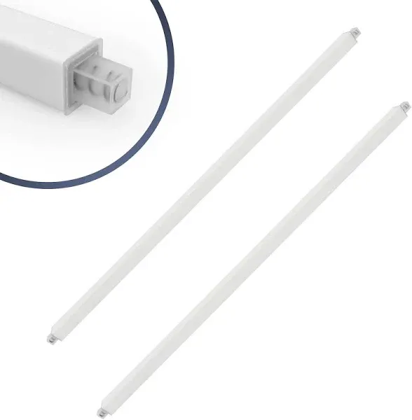  2Pack Adjustable Bathroom Towel Bar Replacement Rod Spring End Sturdy Plastic 