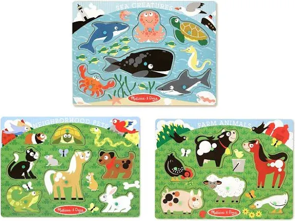 BUNDLE Melissa & Doug Wooden Puzzles