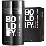 BOLDIFY Hair Fibers (12g) Fill In Fine and 0.42 Ounce (Pack of 1), Dark Brown 