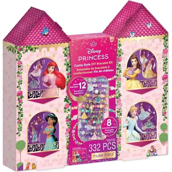 Make It Real Disney Princess Castle Style DIY Bracelet Kit