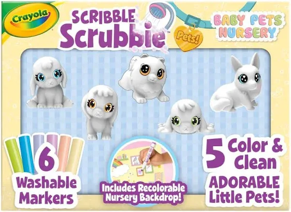 Crayola Scribble Scrubbie Baby Pets Nursery