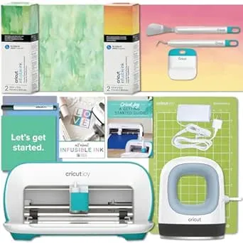 Cricut Joy Machine with EasyPress Mini Press and Infusible Ink Materials Bundle