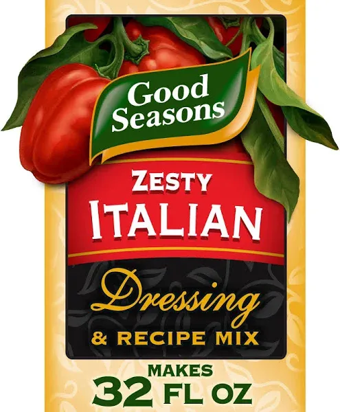 Good Seasons Zesty Italian Dressing & Recipe Seasoning Mix, 4 ct Packets (Pack of 4)