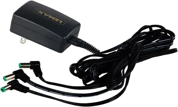 Lemax Black 3 Output 4.5V Power Adapter