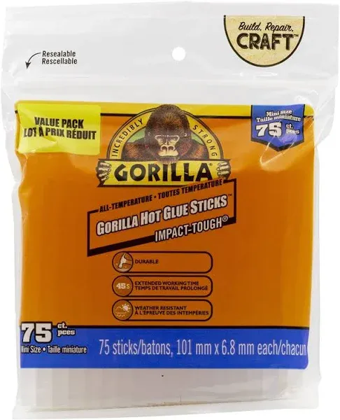 Gorilla Glue Mini Hot Glue Sticks