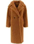 UGG Women&#039;s Gertrude Long Teddy Coat, Chestnut