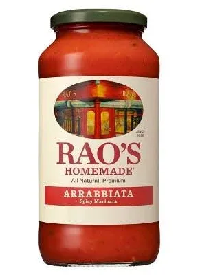 Rao&#039;S Homemade Arrabbiata Sauce, 32 Oz, Tomato Sauce, All Purpose, Keto Friendly