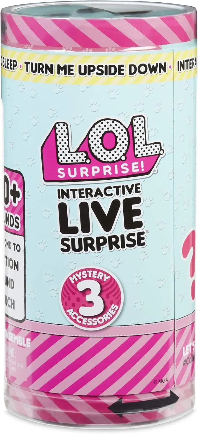 L.O.L. Surprise! Interactive Live Surprise Pet with Realistic Sounds, Multicolor