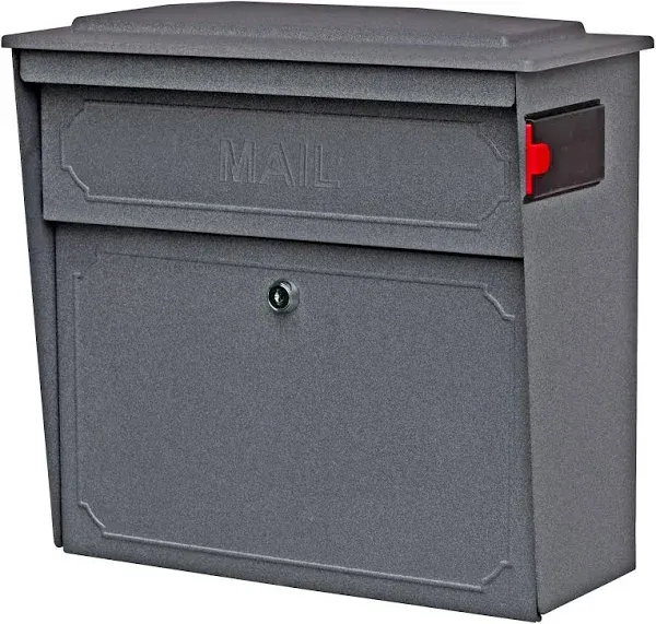 Townhouse Locking Wall-Mount Mailbox with High Security Reinforced Patented Lock