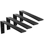 Countertop Support Bracket 4 Pack 16 Inch Heavy Duty 3/8&#034; Thick Black Granite Co