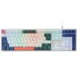 K668 RGB Gaming Keyboard, 104 Keys + Extra 4 Hotkeys Wired Mechanical Keyboar...