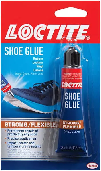 Loctite Shoe Glue 0.6 oz. Flexible Adhesive Clear Tube (6-pack) 2320563