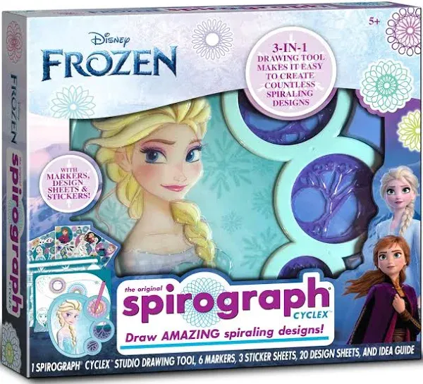 Original Spirograph Cyclex Studio Elsa - Disney  3-in-1 Drawing Tool For Ages 5+