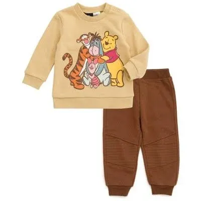 Kid Disney Mickey Mouse Fleece Sweatshirt and Pants Outfit Set Newborn