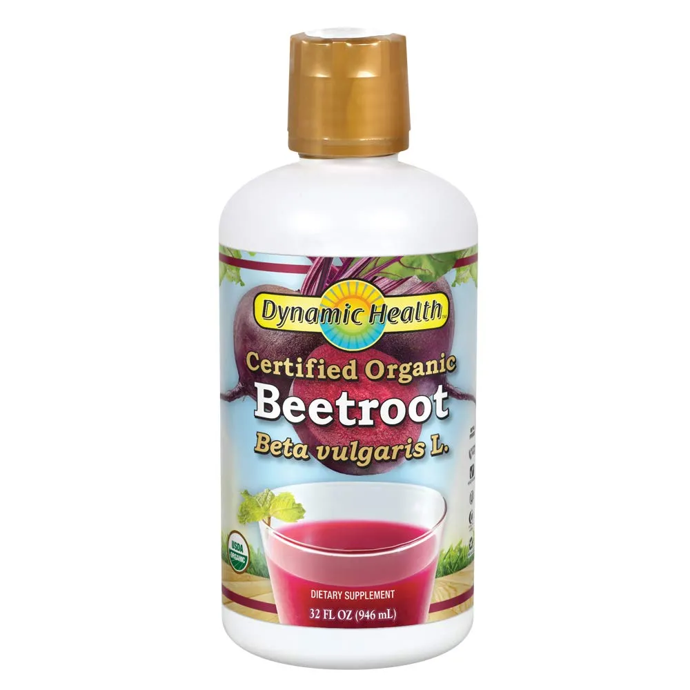 Dynamic Health Organic Certified Juice, Beetroot, 32 Fluid Ounce