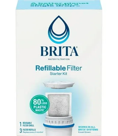 Brita Refillable Water Filter Starter Kit