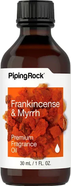 Frankincense & Myrrh Premium Fragrance Oil, 4 fl oz (118 mL) Bottle & Dropper | PipingRock Health Products