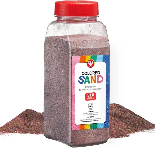 Hygloss Products Colored Play Sand - Assorted Colorful Craft Art Bucket O' Sand, Magenta, 1 lb