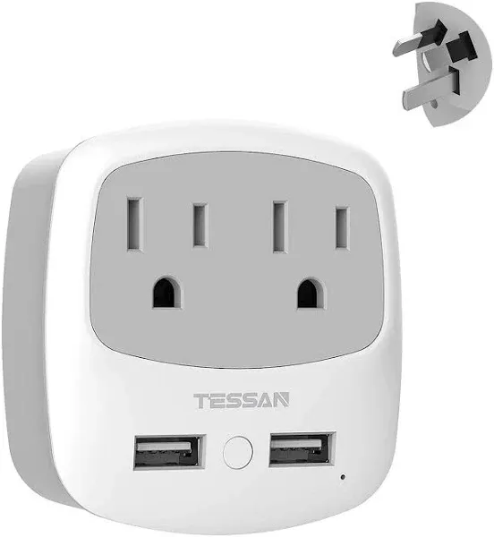 TESSAN Power Plug Adapter for China Australia New Zealand