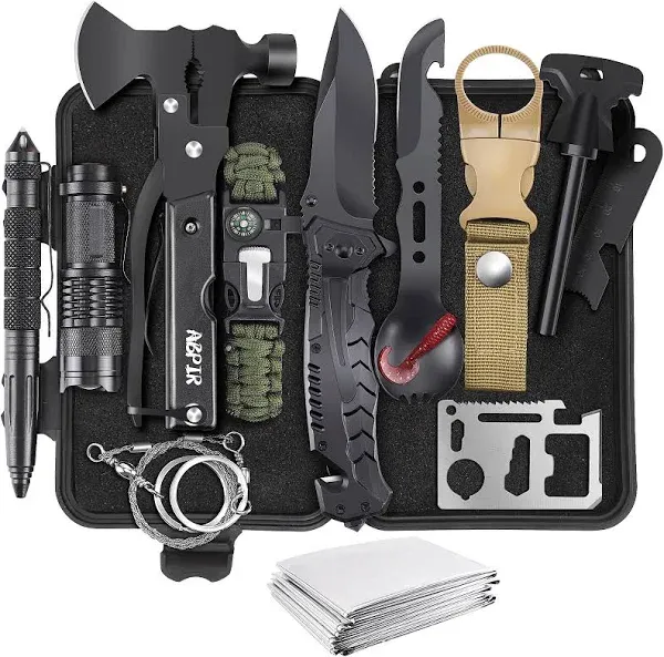 Gifts for Men Dad Husband Boyfriend Him, Survival Kits, 14 in 1 Survival Gear...