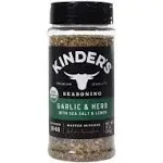 Kinder&#039;s Organic Garlic &amp; Herb with Sea Salt &amp; Lemon Seasoning, 11 Ounce