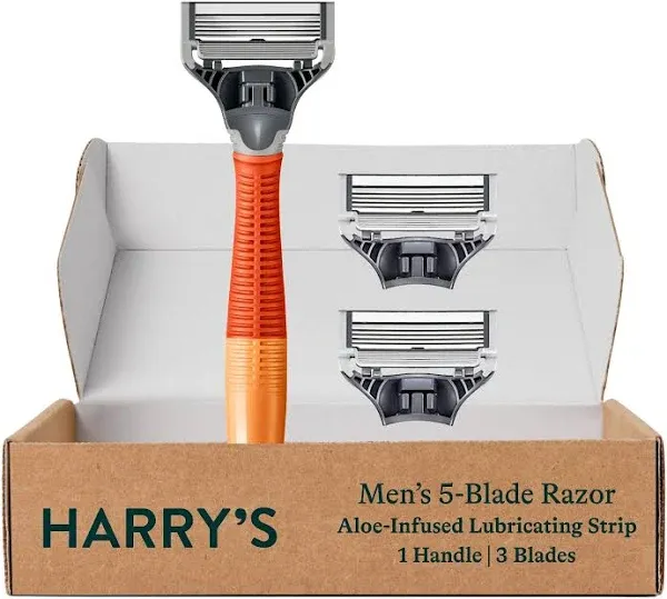 Harry's Razors for Men Shaving Razors for Men includes a Mens Razor and 3 Razor Blade Refills