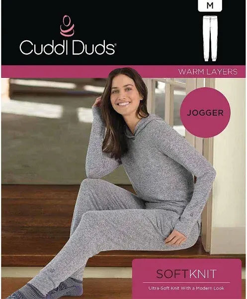 Cuddl Duds Women's Soft Knit Joggers