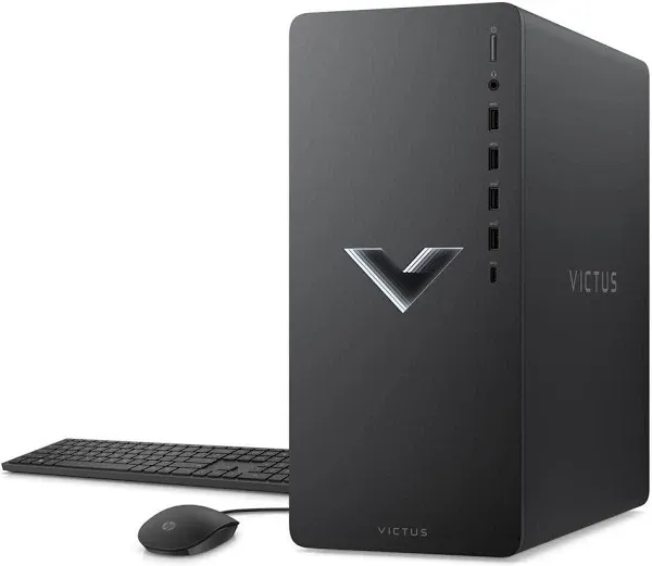 HP  Victus 15L Gaming Desktop - Intel Core i5-12400F 2.5GHz - 1TB - Mica Silver - 16GB RAM - Excellent