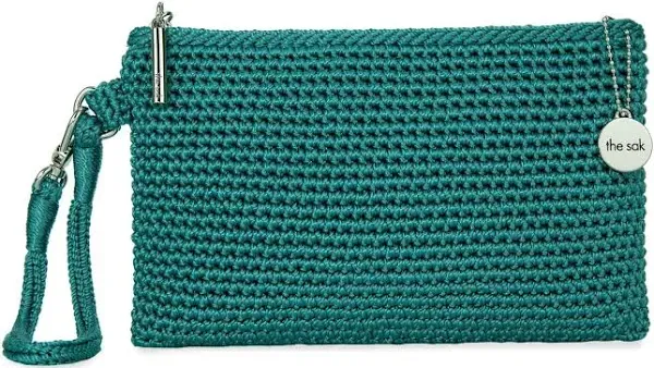 THE SAK BLACK MULTI Vita Hand Crochet Wristlet