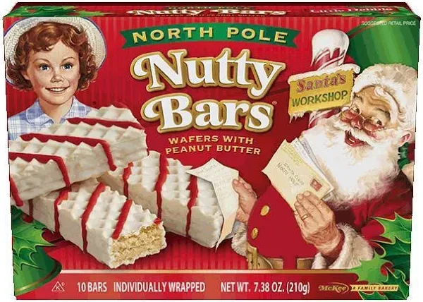 Little Debbie North Pole Nutty Buddy Wafer Bars