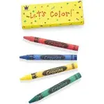 CrayonKing 600 Bulk Crayons (150 Sets of 4-Packs in A Box) Restaurants, Party Favors, Birthdays, School Teachers & Kids Coloring Non-Toxic Crayons