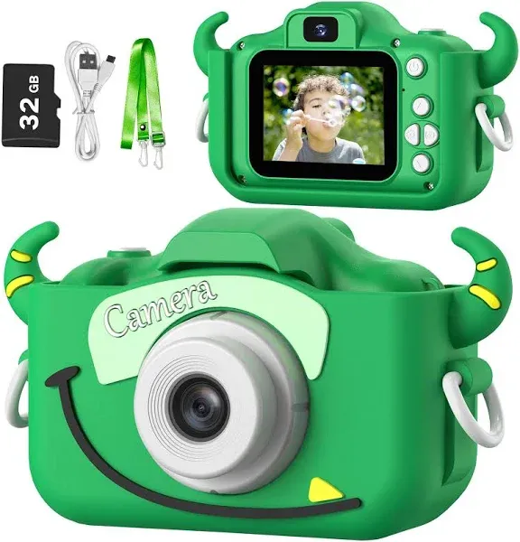 Toys Gifts for Boys Girls, Selfie HD Digital Video Shockproof Camcorder, Chri...