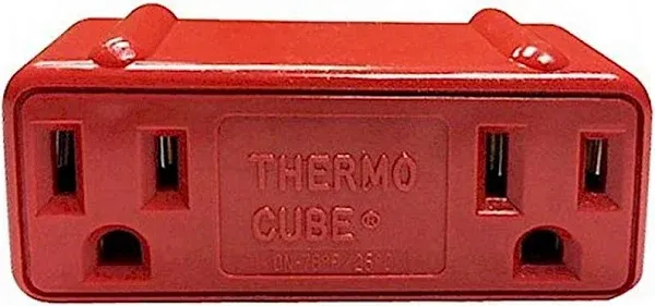 Farm Innovators TC-21 Thermo Cube Warm Weather Automatic Thermostatically Controlled Double Outlet with 78 Degree Fahrenheit Auto On/Off