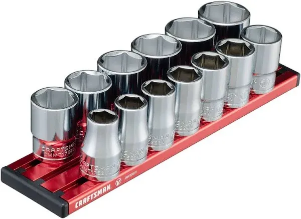 Craftsman V-Series 1/2" Drive Metric 6 Point Socket Set