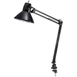 Bostitch Swing Arm LED Desk Lamp with Clamp, 36"H, Black