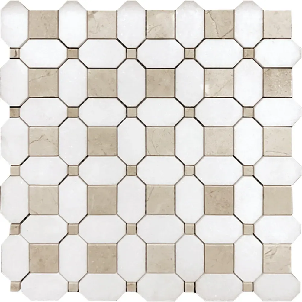 Apollo Tile 1.2" x 1.2" Marble Honeycomb Mosaic Wall & Floor Tile