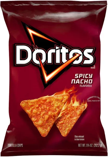 Doritos Spicy Nacho Flavored Party Size Tortilla Chips, 14.5 oz