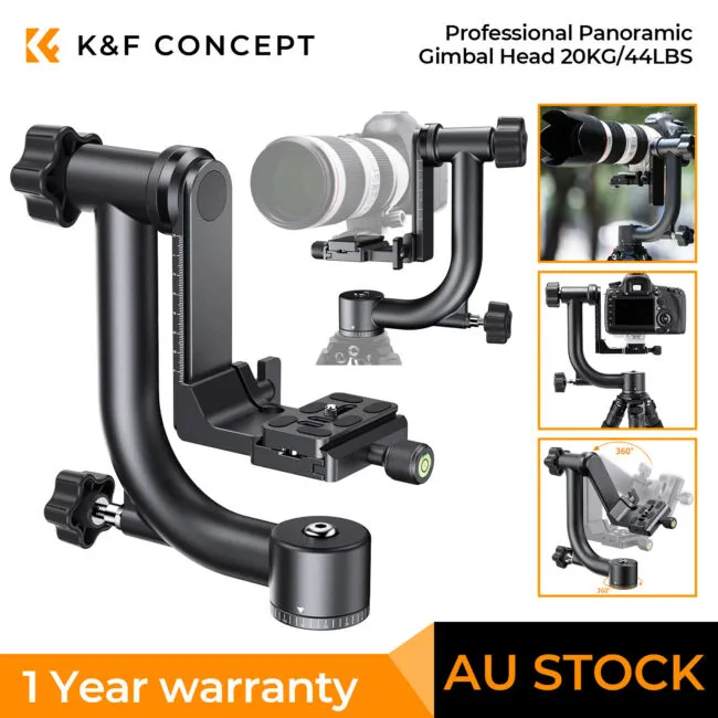 K&F Concept Aluminum Alloy Gimbal Tripod Head